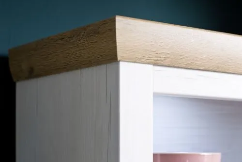 Vitrine Brixen | Landhaus modern | Pinie Aurelio / Grandson Oak ohne Beleuchtung