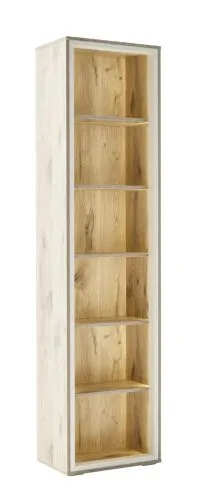 Vitrine Santerno | Soft white / Viking Oak | LED Beleuchtung