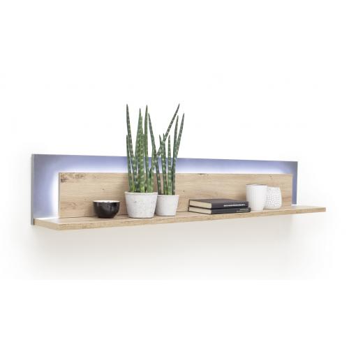 Wandboard Cordona | Balkeneiche / anthrazit | LED Beleuchtung