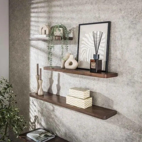 Wandregal Galia | 60cm | Akazie massiv | braun