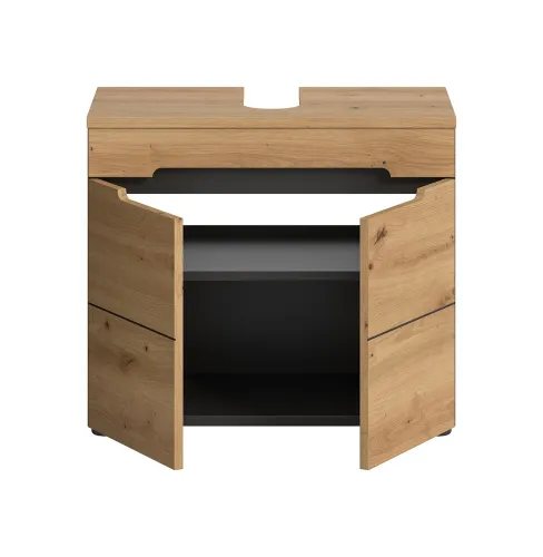 Waschbeckenunterschrank Canu | Artisan Eiche / Basalt grau