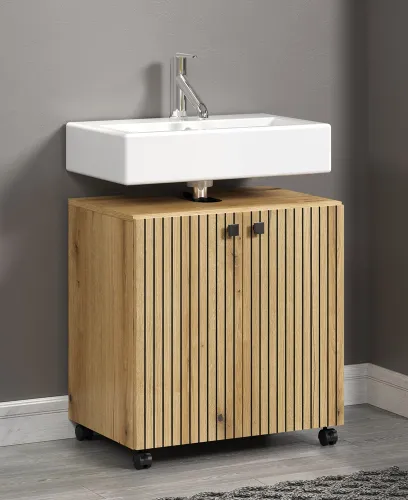 Waschbeckenunterschrank Pure Bliss | Evoke Eiche | 60 cm x 64 cm x 42 cm