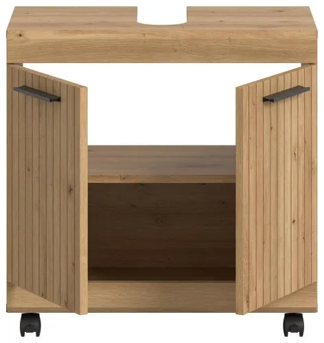 Waschbeckenunterschrank Scout auf Rollen | Artisan Eiche