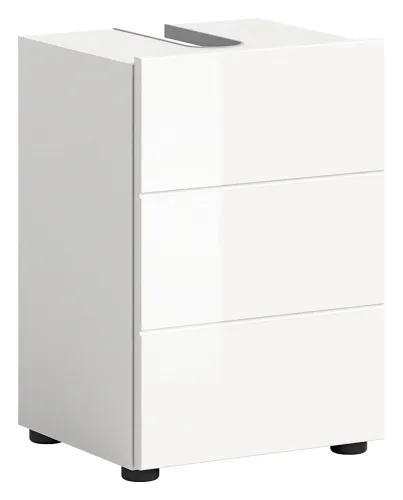 Waschbeckenunterschrank Vira | weiß Hochglanz | 38 cm x 56 cm x 34 cm