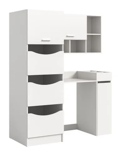 Waschmaschinenschrank Set Free | weiß | 4-teilig