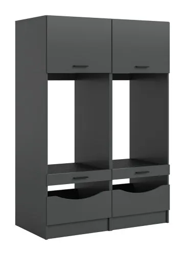 Waschmaschinenschrank Set Free 4 | anthrazit | 2-teilig
