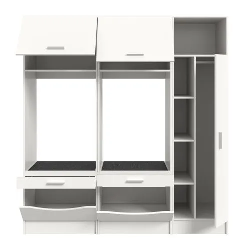 Waschmaschinenschrank Set Free 3 | weiß | 3-teilig