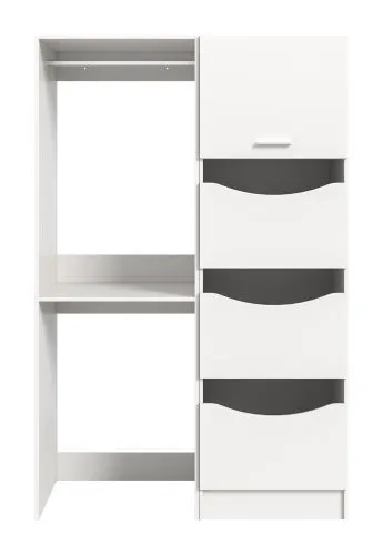 Waschmaschinenschrank Set Free 5 | weiß | 2-teilig