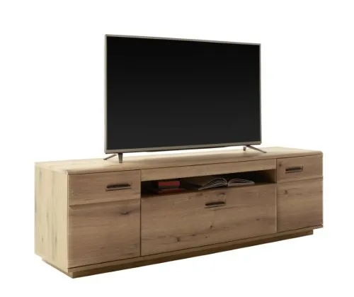 Wohnkombination Naxos 1 | Eiche Evoke | 3-teilig | mit 110 cm Beleuchtung