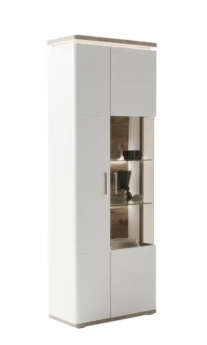 Wohnkombination Palermo1 | Soft white / Viking Oak | 3-teilig | Komplettset
