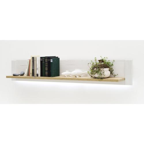 Wohnwand Anbauwand I Brixen | Landhaus modern | Pinie Aurelio / Grandson Oak | 4-teilig | LED Beleuchtung