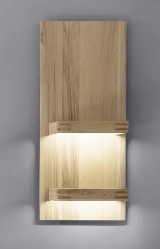 Wohnwand Anbauwand Salvador | Balkeneiche Bianco | 3-teilig