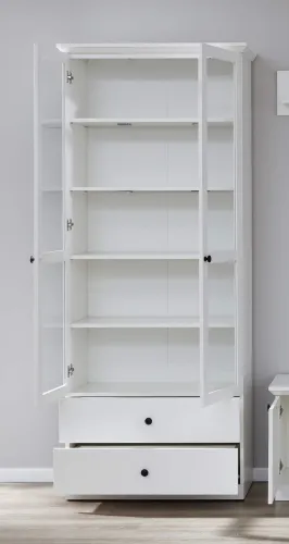 Wohnwand Baxter | weiß | Landhausstil | 3-teilig